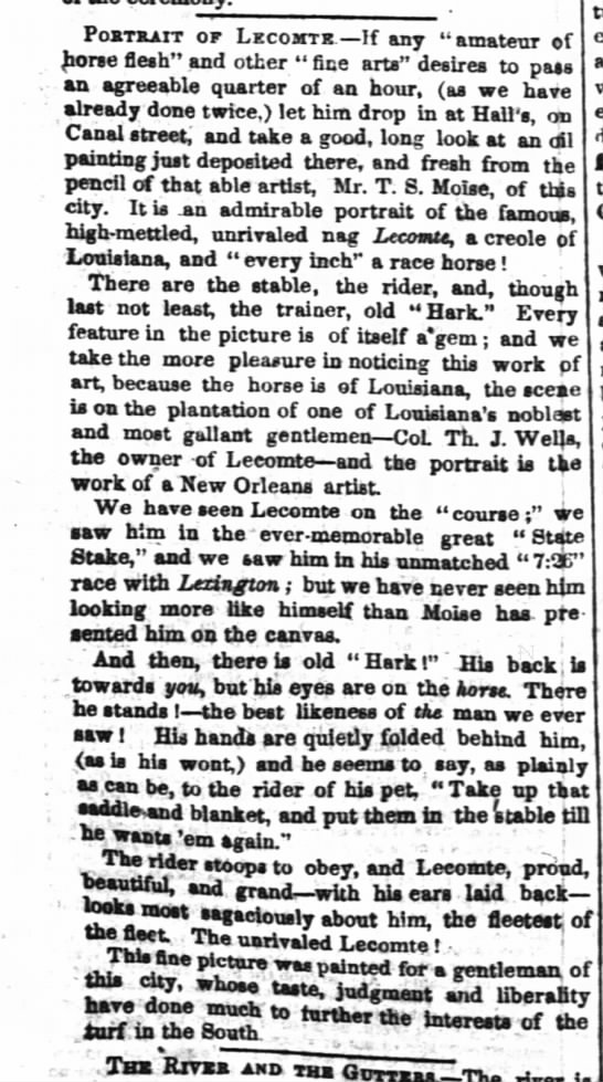 Portrait of Lecomte News Clipping