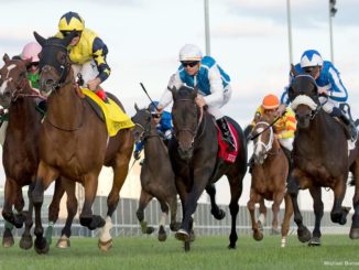 Desert Encounter wins the Pattison Canadian International Stakes at Woodbine 2019