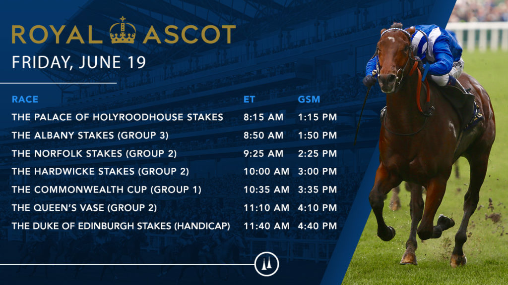 Friday Royal Ascot schedule