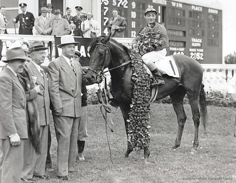Citation wins the 1948 Kentucky Derby
