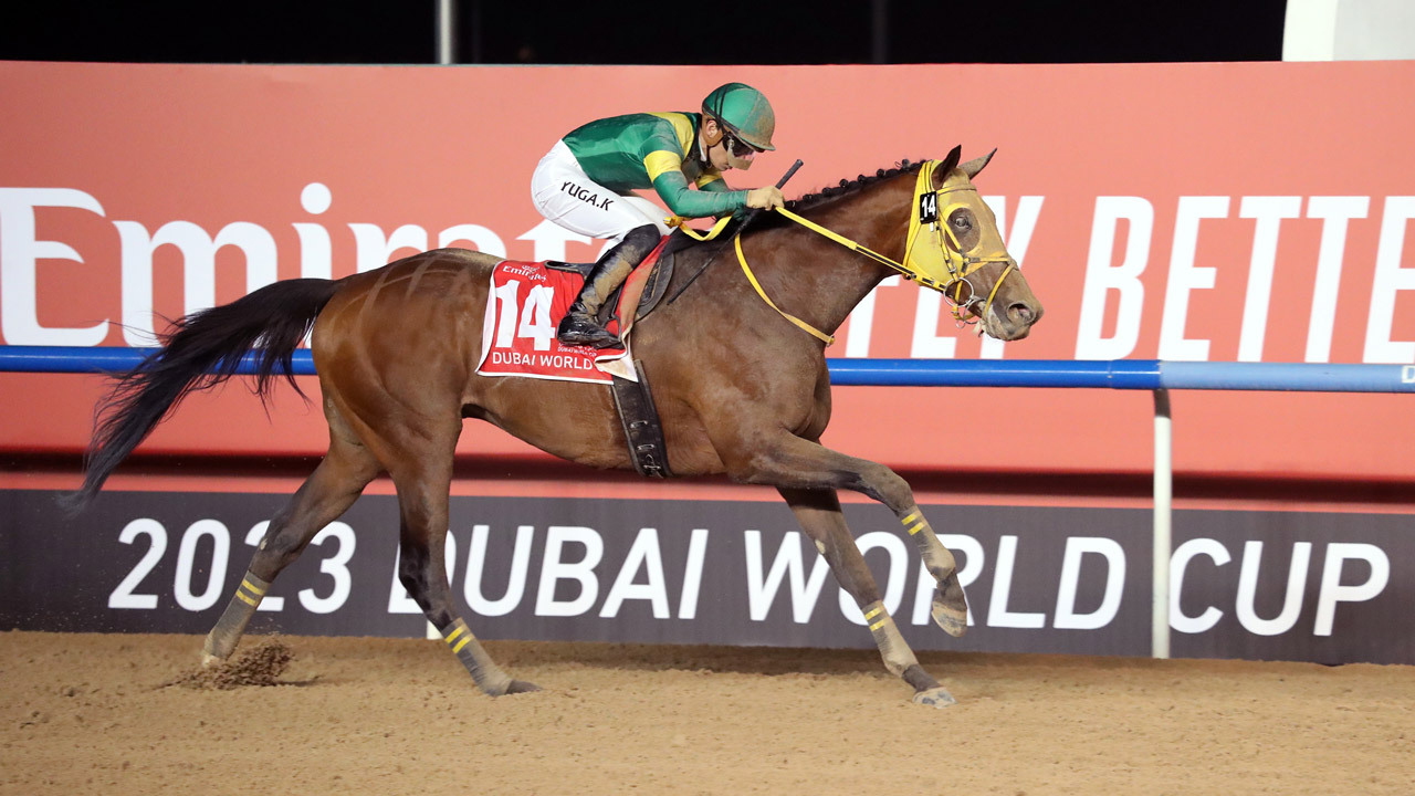 Ushba Tesoro swoops from last to first in Dubai World Cup