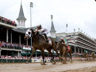 My Mane Squeeze winning the Eight Belles (G2) at Churchill Downs (Photo by Horsephotos.com)
